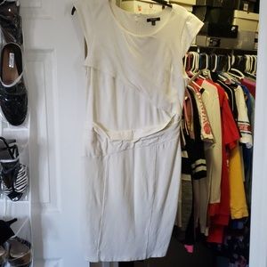 White Asymmetrical Dress